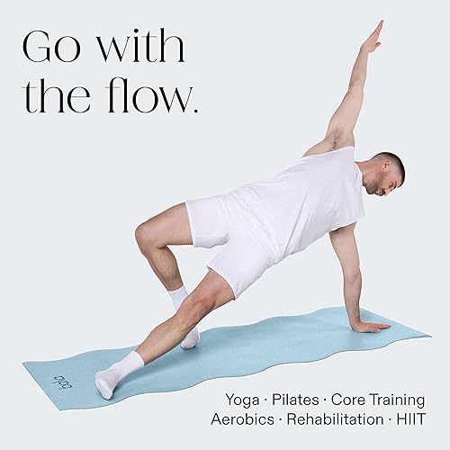 Miniatura 4 de Bala Esterilla de yoga para gimnasio en casa – Alfombrilla de ejercicio antideslizante para entrenamiento en casa, estiramiento, pilates, aeróbicos