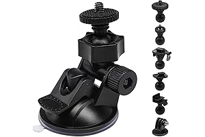 S30 Dash Cam Suction Mount; 10-Piece Joint Set; Universal Fit