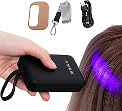 Kit D'extensions de Cheveux à Lumière UV, Machine D'Extension de Cheveux à Lumière UV 405 Nm, Extension de Cheveux Portable à Durcissement Rapide, Colle UV, Extension de (BLACK)