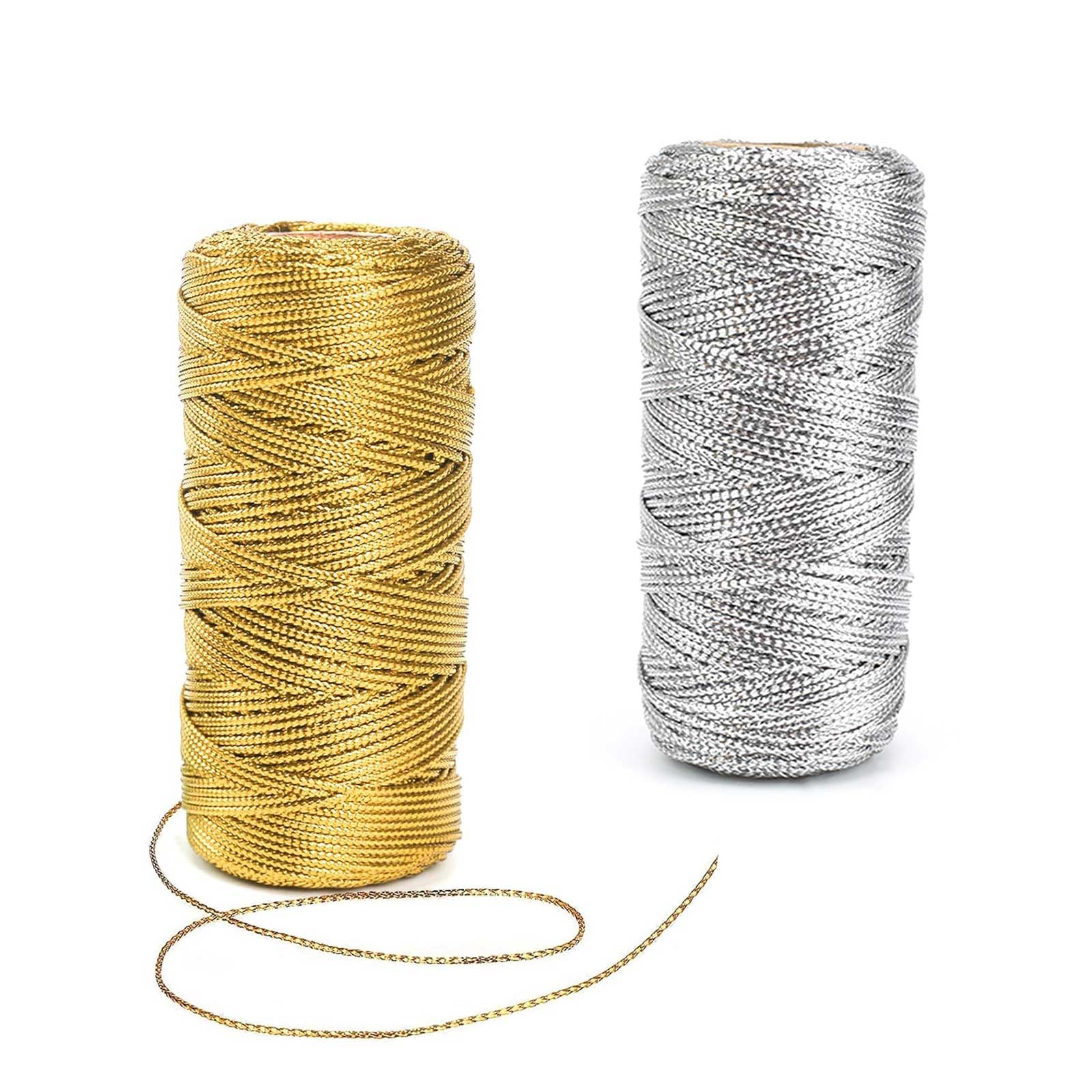 Filo Da Ricamo Metallico Intrecciato 4 Au Ver à Soie Verde Fluorescente 459f X10m