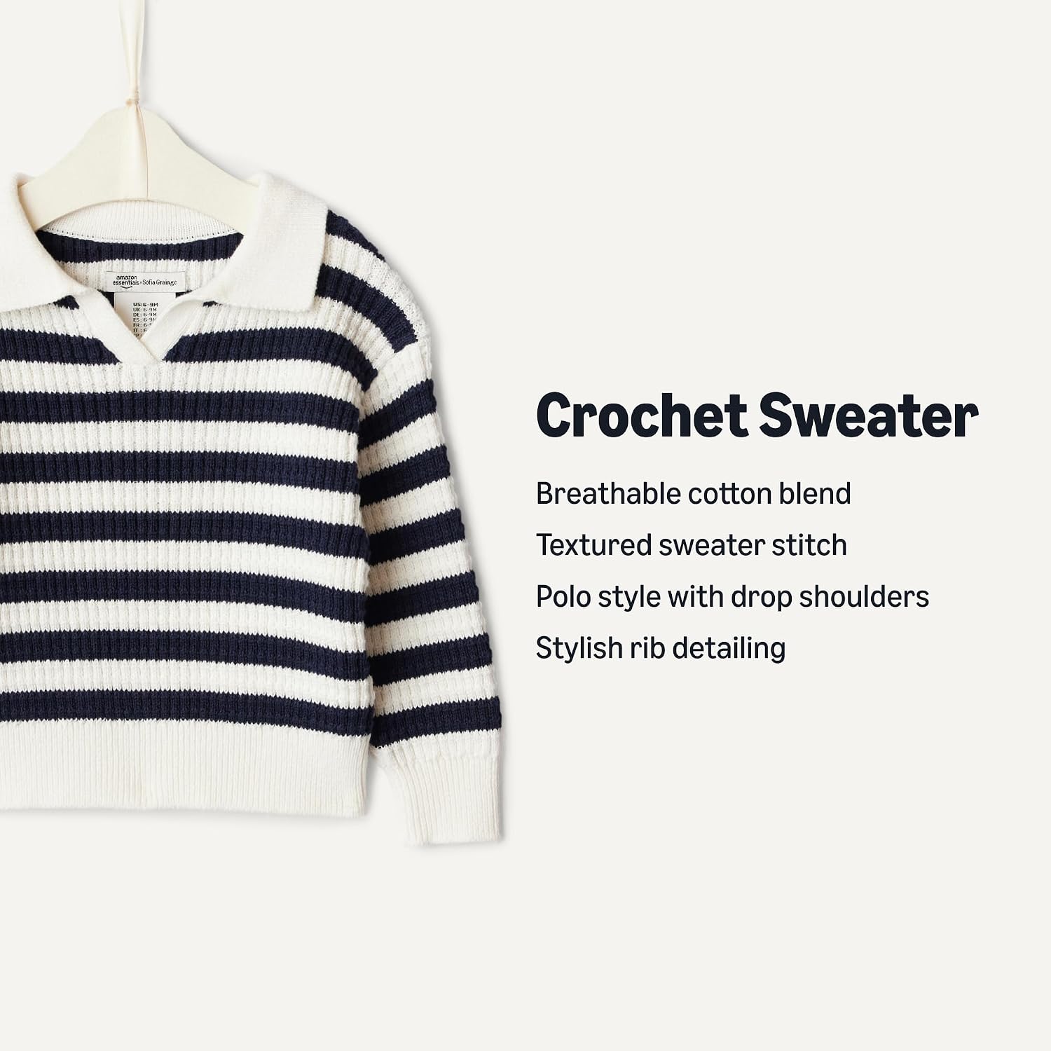 Amazon Essentials x Sofia Grainge Mommy & Me Cotton Crochet Sweaters & Tank Sets