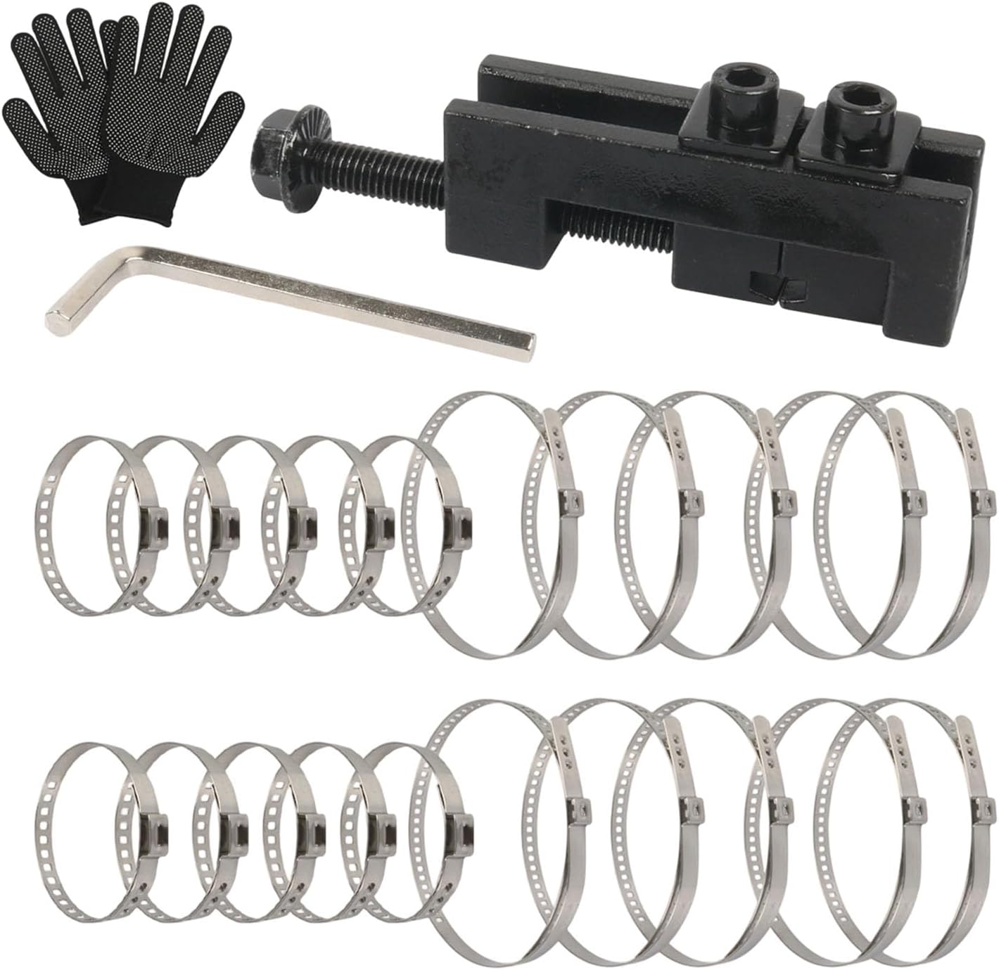 Drive Shaft CV Joint Axles Boot Clamp Removal Tool Drive Shaft Clamping with Wrench Auto Repairing Tools CV Boot Band Clamp