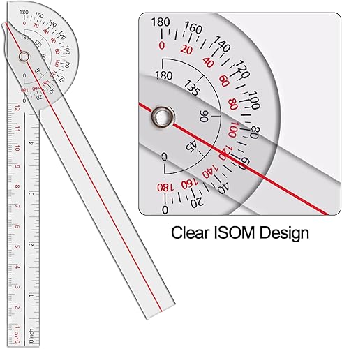 Vista 9 de Goniómetro 12 pulgadas, 360 grados (plástico)
