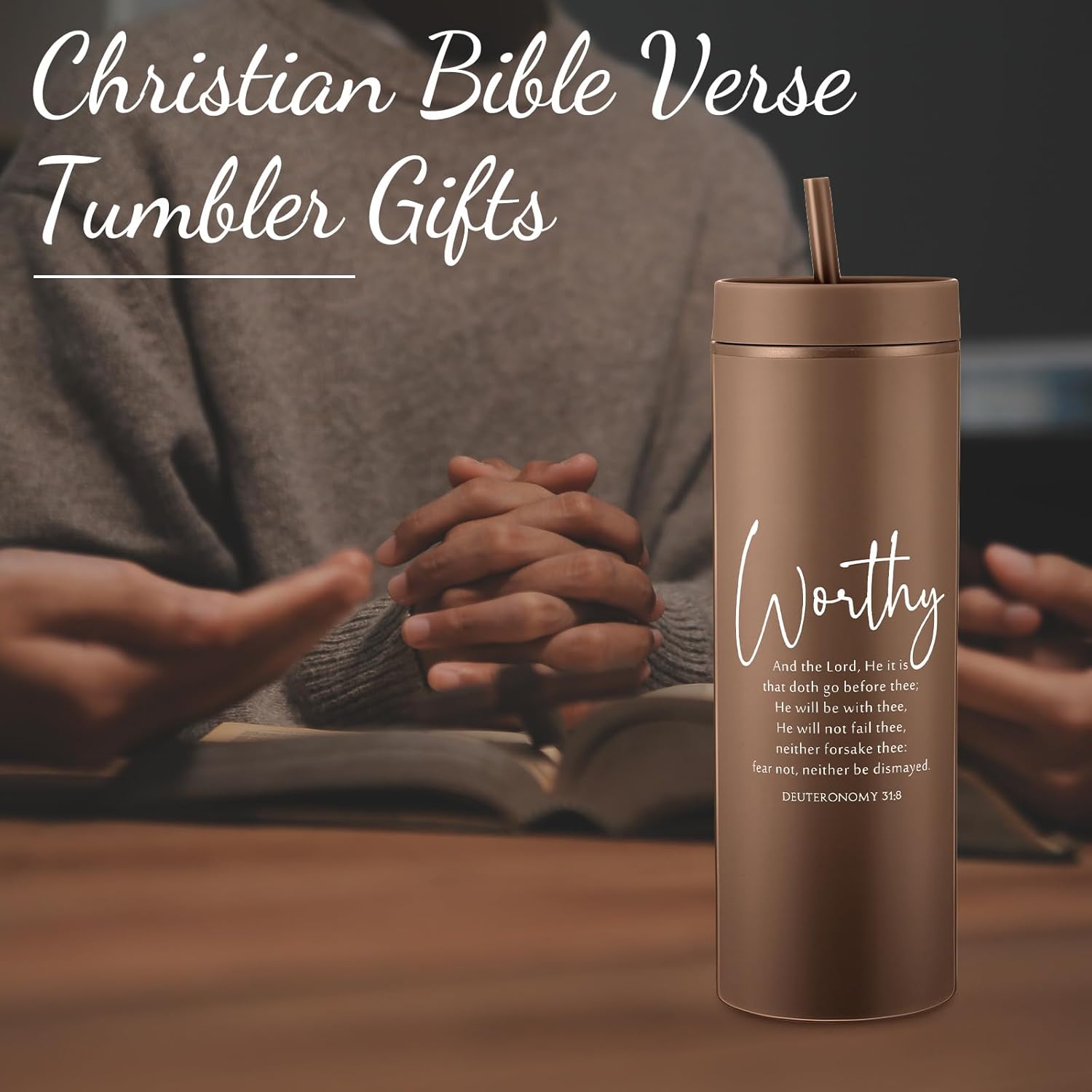 Christian Gifts for Women Men Bible Verse Tumbler 16 oz Plastic Religious Cups with Lid Straws for Sunday School Teacher Valentines Birthday Gifts Church Party Favor(10 Pcs,Bible Boho) - Image 6