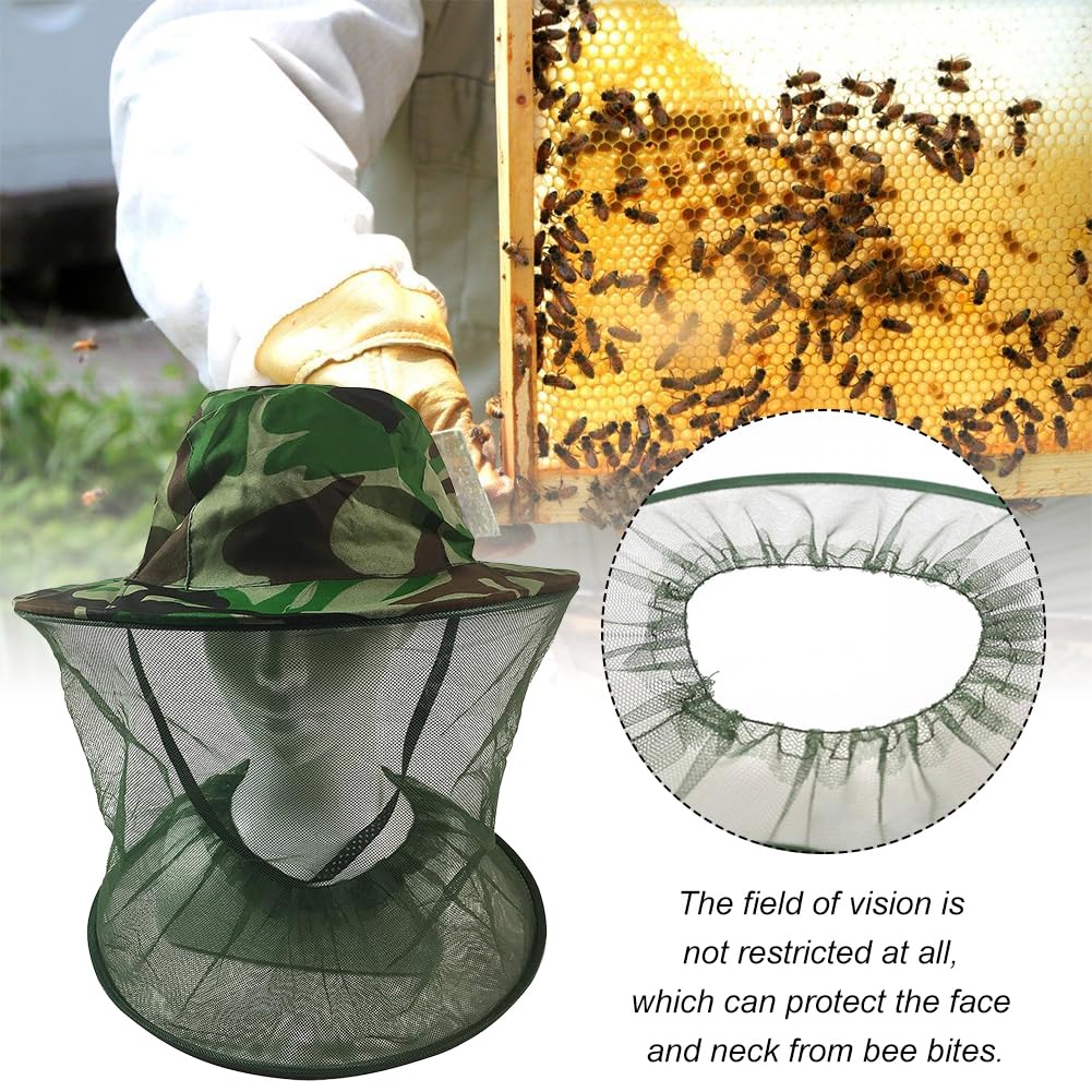 Cappello Con Zanzariera Integrata - Protezione Viso E Collo Outdoor - 100% Poliestere - Foto 3