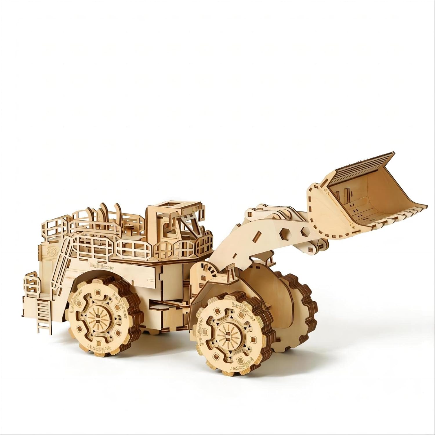 Amazon Co Jp Bennama 3d 木製パズル ブルドーザーモデルキット 頭の体操とパズル クリスマス 誕生日に 大人やティーンズへのギフトに 組み合わせ おもちゃ
