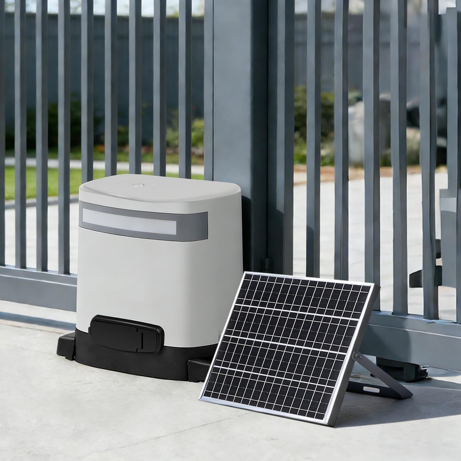 Motor Puerta Corredera,Abre-Puerta Eléctrica para Garaje,16Nm,Motor para Puerta Corredera Smart Accionamiento Eléctrico De Puerta con 2 Mandos de Garaje,Kit Motor Puerta Batiente