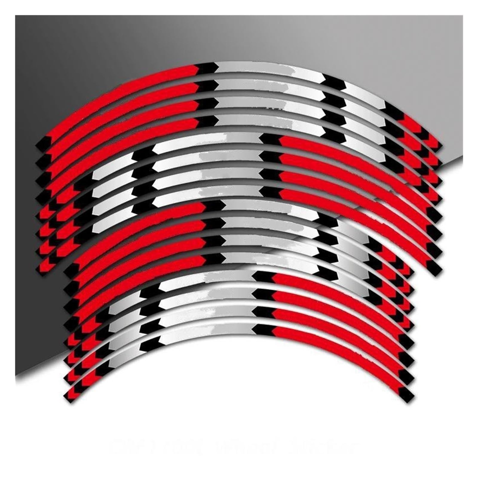 Motorcycle Parts Inner Wheel Stickers Rim Reflective Decals Sticker for Africa Twin Crf 1100 L CRF1100L(Color1)