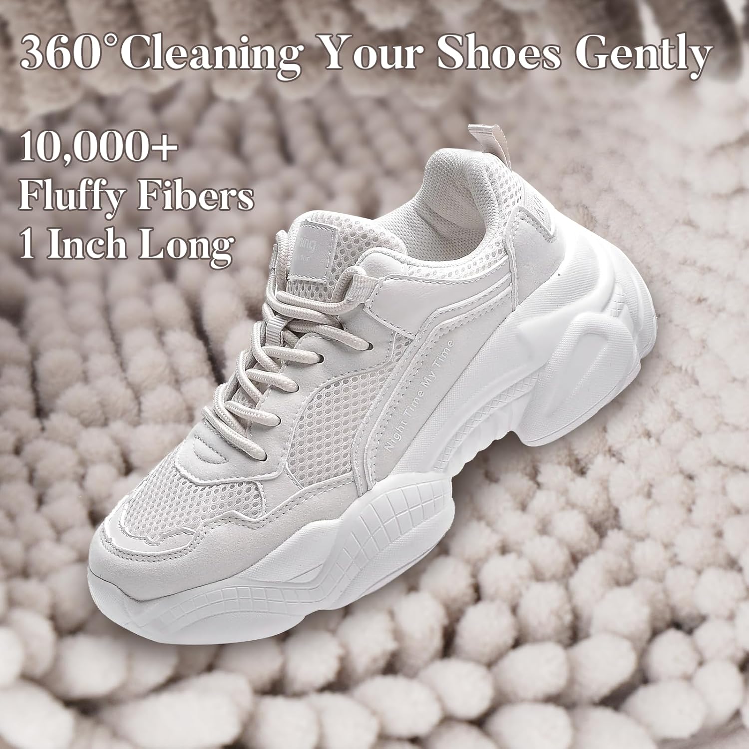 4Pcs Reusable Laundry Shoe Bag for Washer and Dryer, 2024 New Shoe Cleaning Bag, 360Cleaning for Sneaker and Gym Shoes (Grey) - Image 2