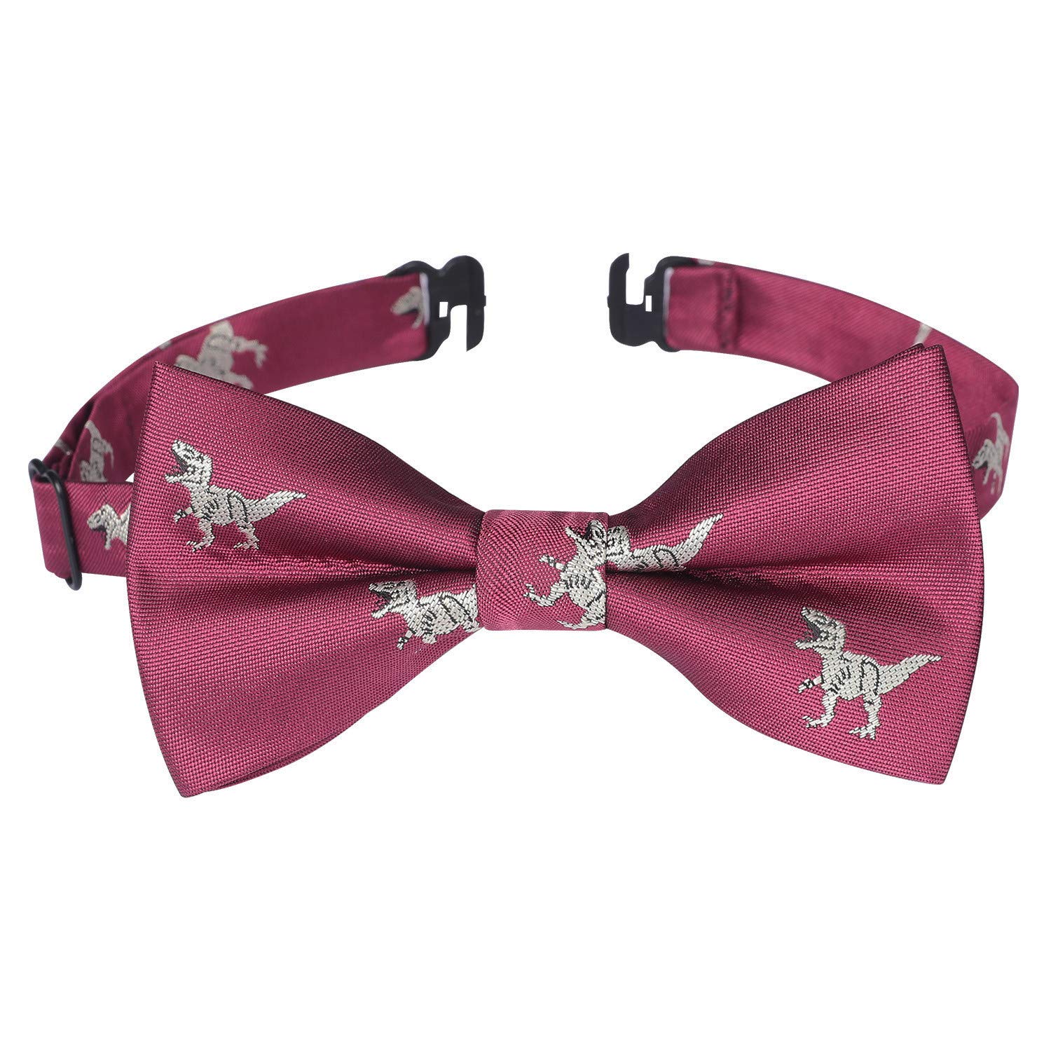 HISDERN Bow Ties for Boys Pre Tied Toddler Bow Tie Adjustable Kids Bowties Clip On Fun Patterned Bowties for Wedding Party