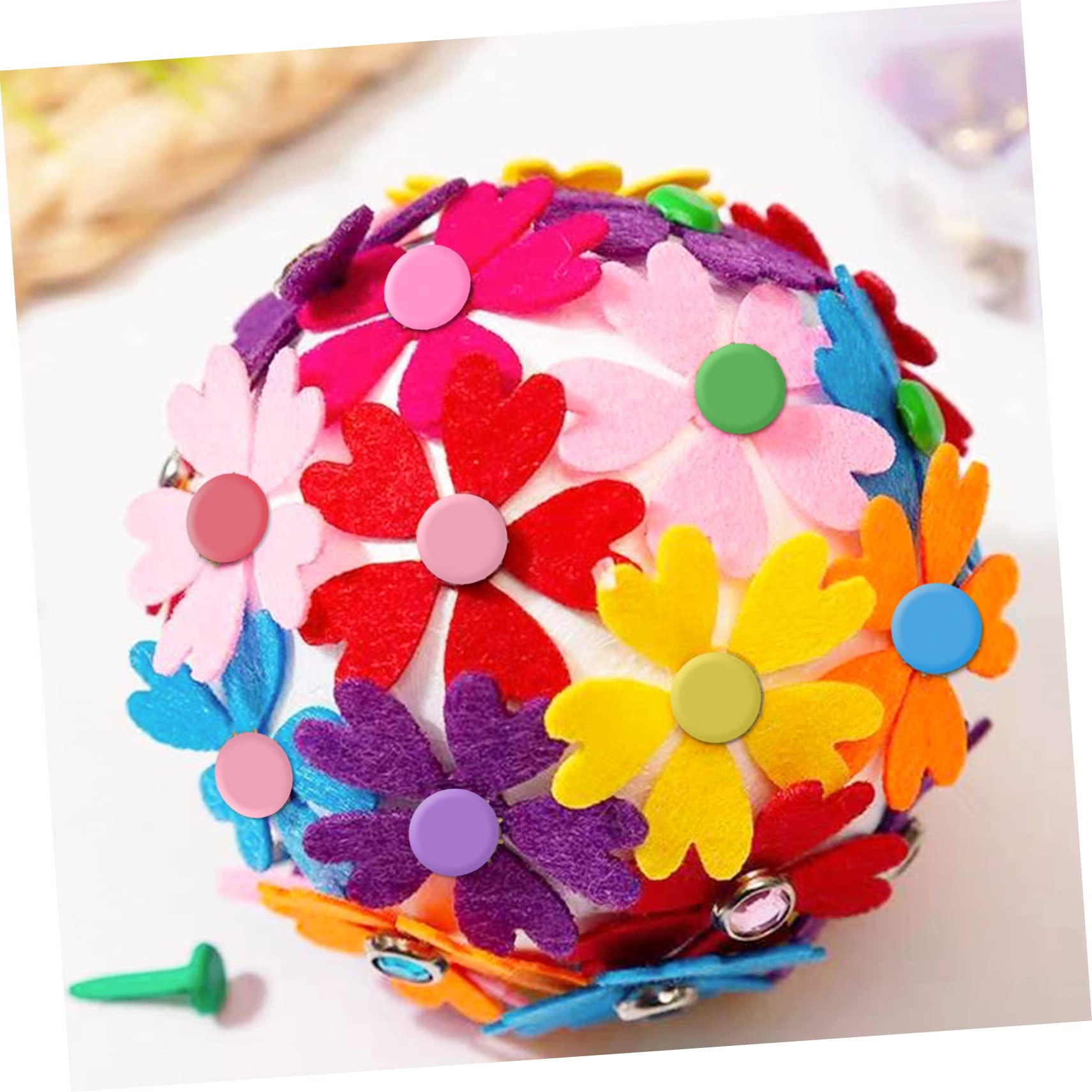 Tofficu 100pcs/bag Iron Craft Brads Decorative Nails for DIY for Scrapbooking Cards Making