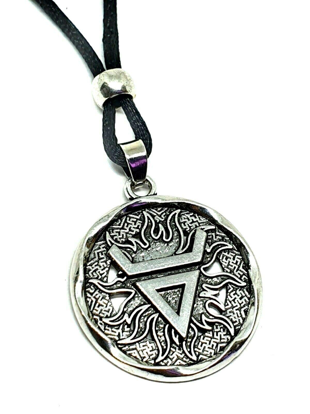 Eclectic Shop UkSlavic Health Wealth Pendant Veles Volos Pagan Corded Lace Necklace Jewellery