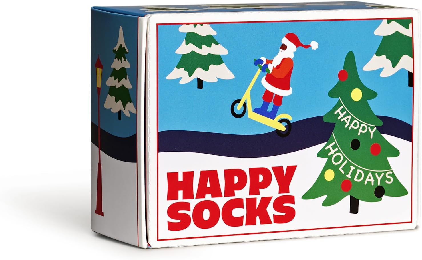 Happy Socks Christmas Tree and Santa Collection- for Men and Women, Made with Sustainable Cotton- Holiday Styles-Size Small/Medium (2-Pack with Gift Box) - Image 7