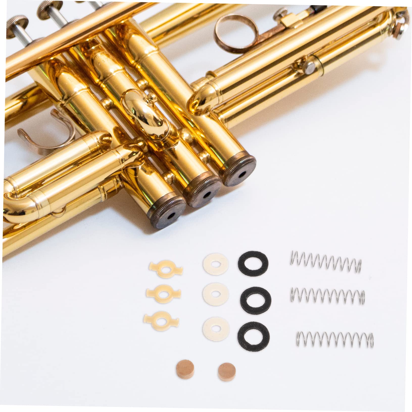 CIMAXIC 2 Sets Trumpet Maintenance Accessory Set Cleaning Tools Repair Kit Wind Instrument Supplies