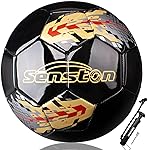 Senston Soccer Ball Size 5 with Pump - Official Match Football Adults Soccer Ball
