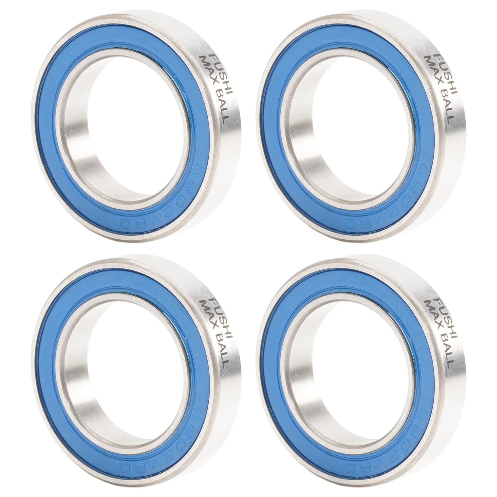 6802 VRS MAX Cartridge Bearings, Size 15x24x5mm Chrome Steel Blue