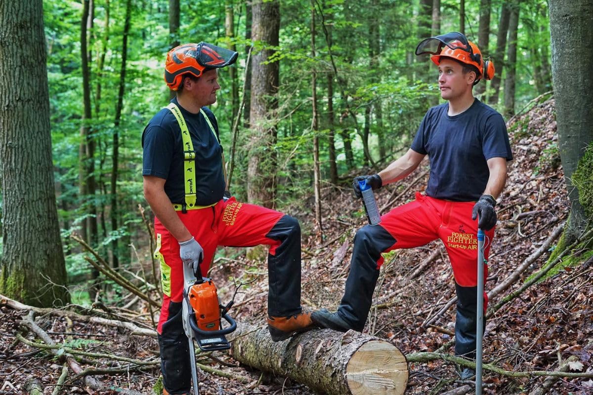 Start-Up AIR Schnittschutzhose - rot - Bundhose - Forsthose - Forstkleidung