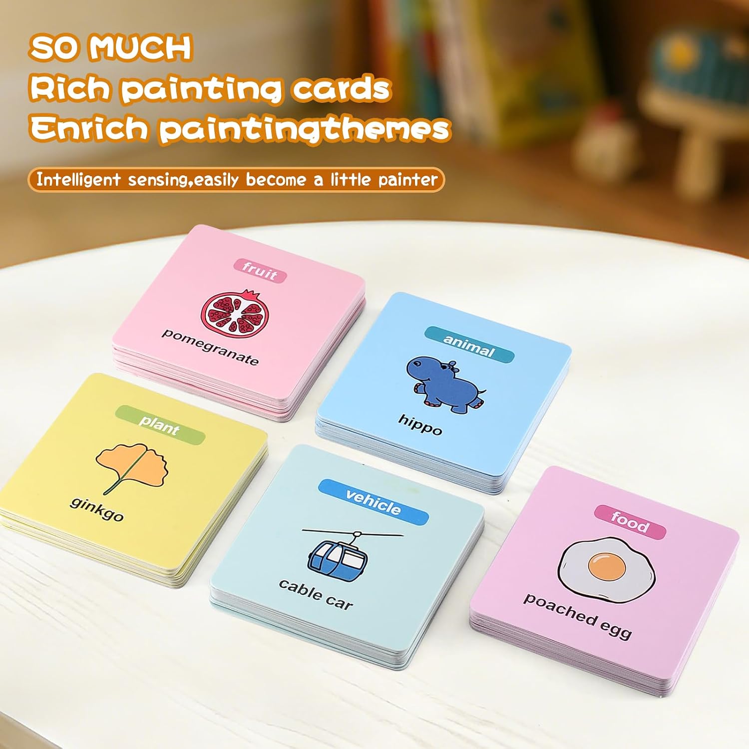Drawing Robot for Kids Montessori Painting Learning Toy with 100 Word Cards,Voice Interactive Educational Painting Robot Machine,18 Colorful Pens and Music Gift for Boys Girls