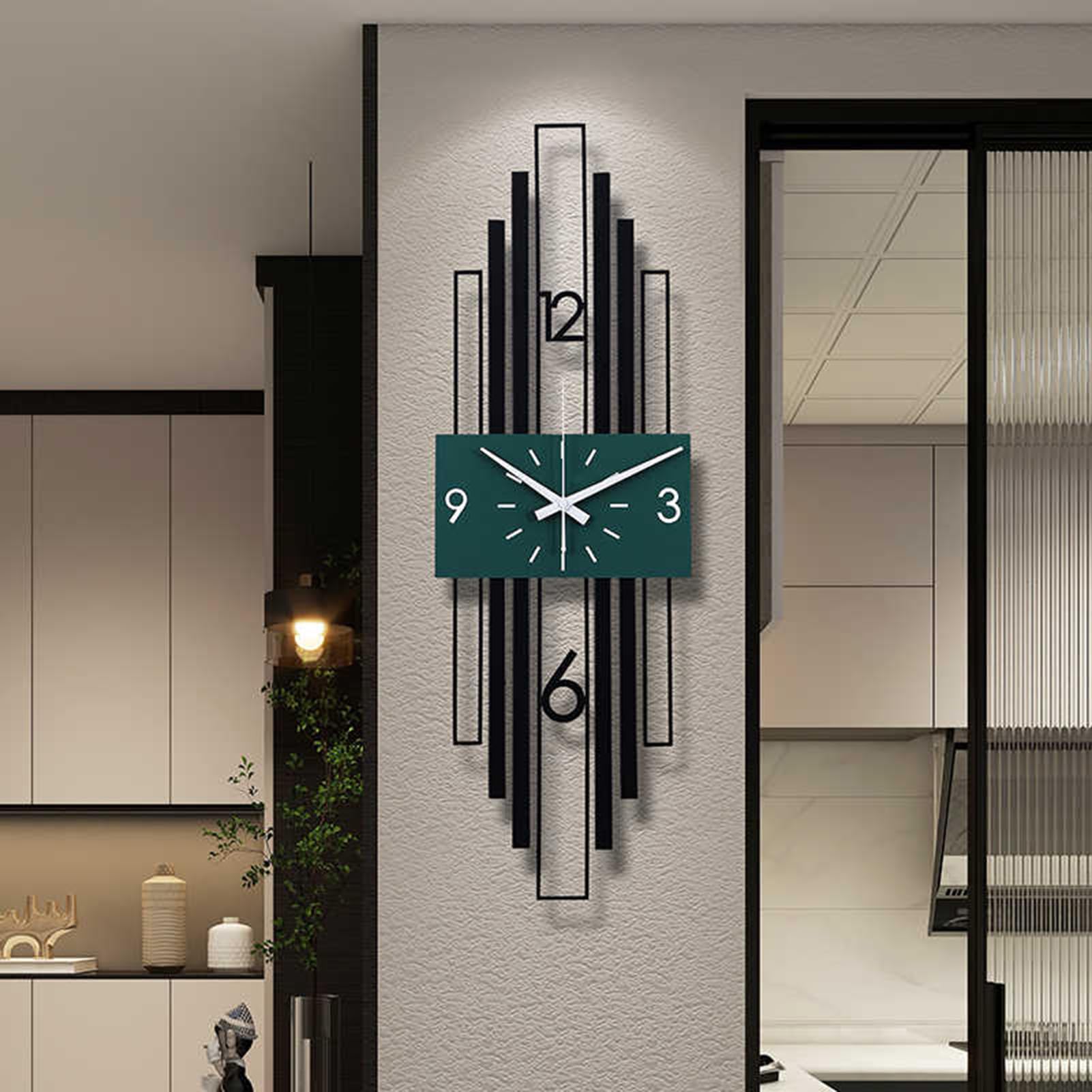 Grande horloge murale sans tic-tac pour retrouver le calme et le sommeil dans la chambre