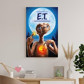 【額縁付き】E.T. the Extra-Terrestrial A2 ポスター Amazon.co.jp: E.T. The Extra-Terrestrial ETエイリアンsf映画