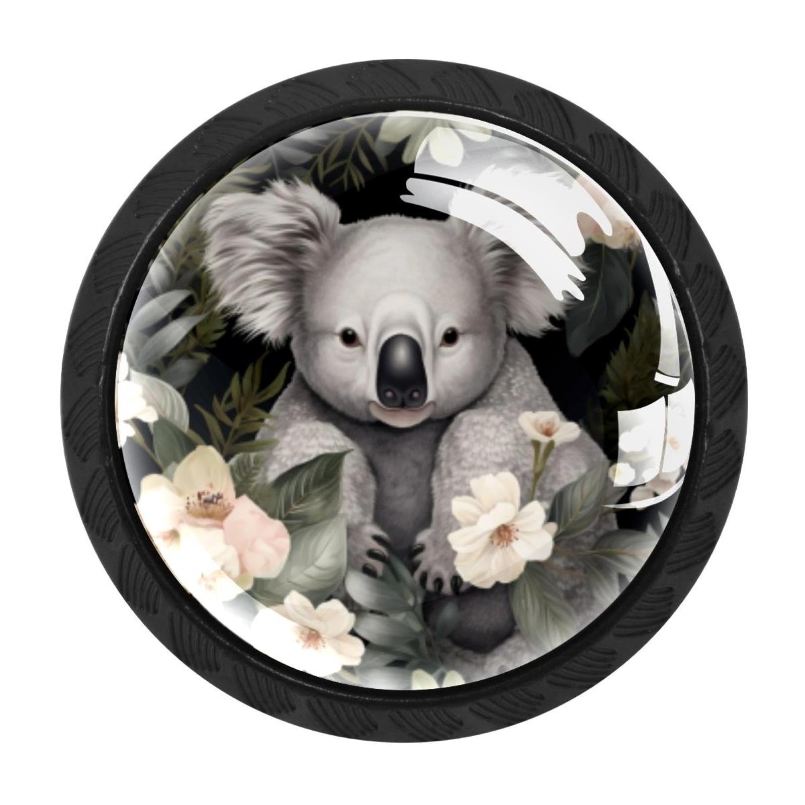 Chenzzzz Multicolored 09 4 Pack Koala Drawer Knob Cabinet Hardware
