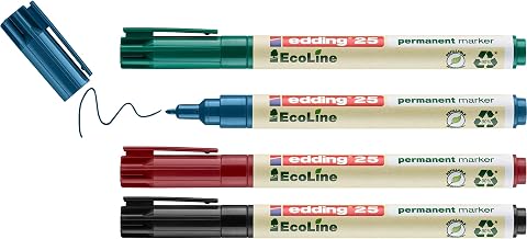 Edding kalıcı marker 25 EcoLine, doldurulabilir, 1 mm, çeşitli