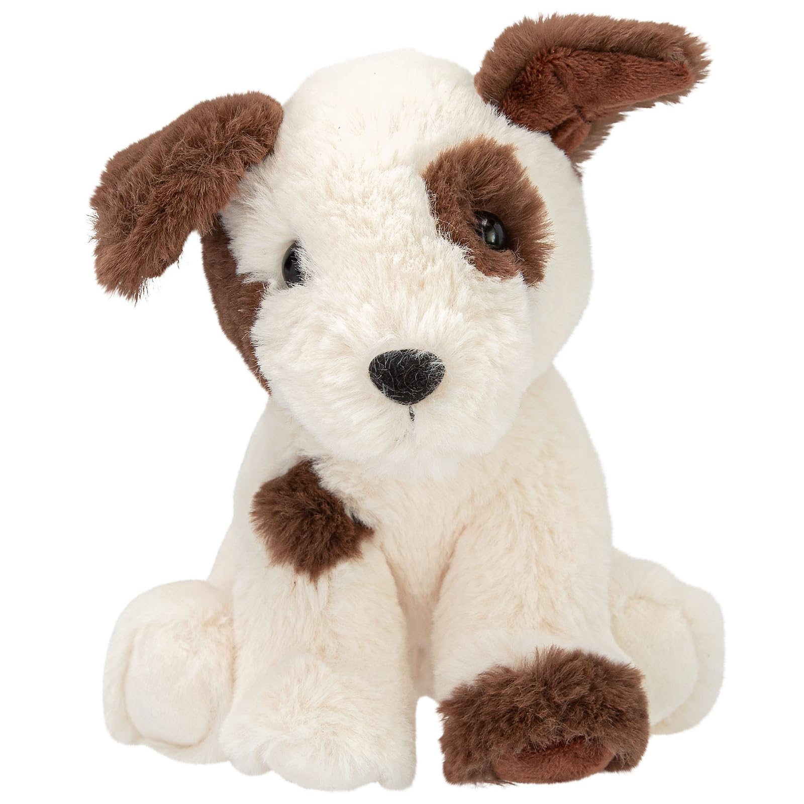 Depesche 13766 TOPModel Fur Ever Friends Cuddly Toy Dog Bobby with Soft Fur in Cream and Brown, Approx. 16 cm Plush Toy
