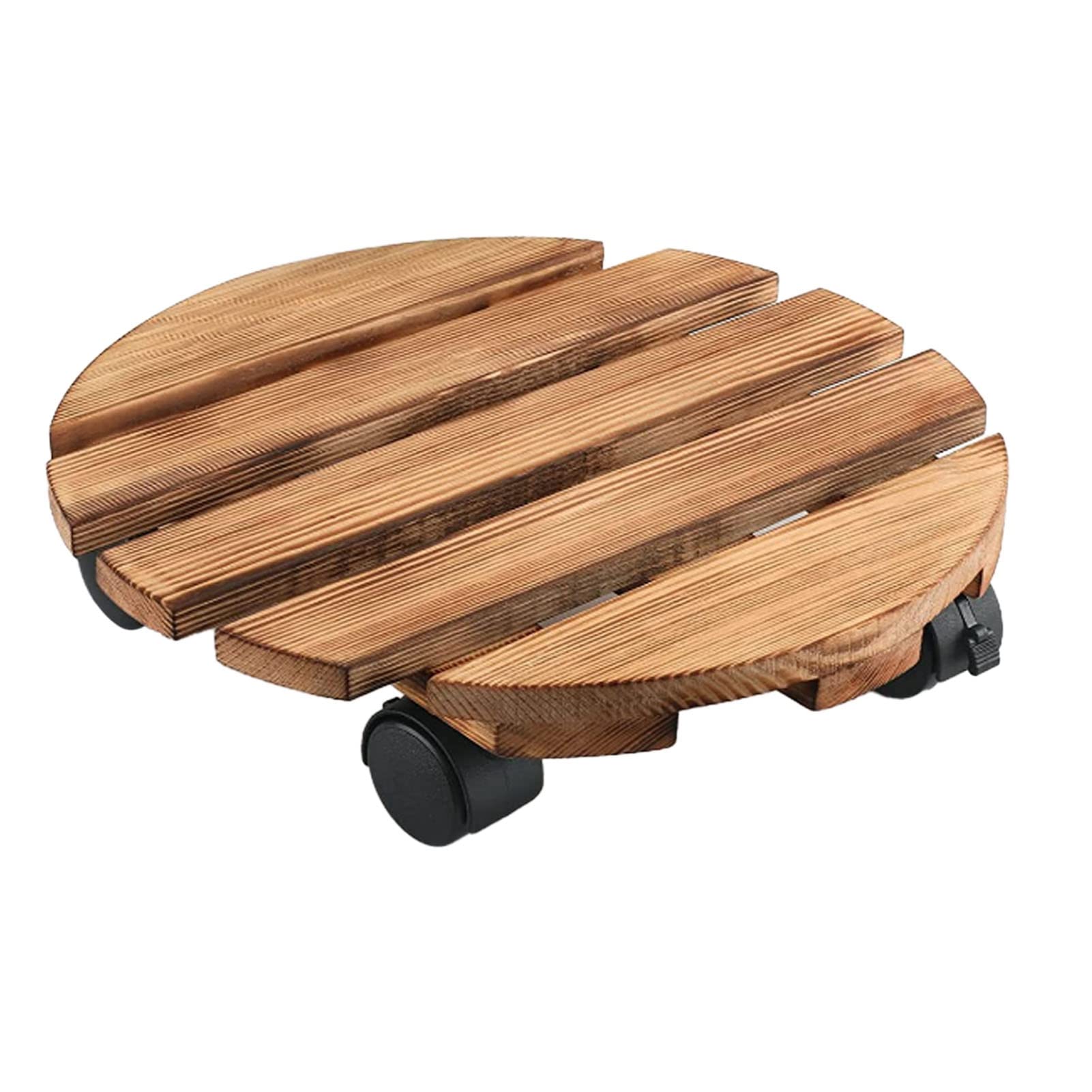 Verplaatsbare Plant Bloempot Stand met Wielen Voor Buiten Binnen,Multifunctionele Plant Ondersteunt Display Rack voor Binnen Balkon,Plant Plank Pot Houder Planten Hoek Display Rack voor(Ronde