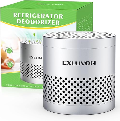 Miniatura 1 de Exluvon Desodorizador para refrigerador, dura 10 años, desodorante para refrigerador, eliminador de olores, aparatos de cocina, más eficaz que el