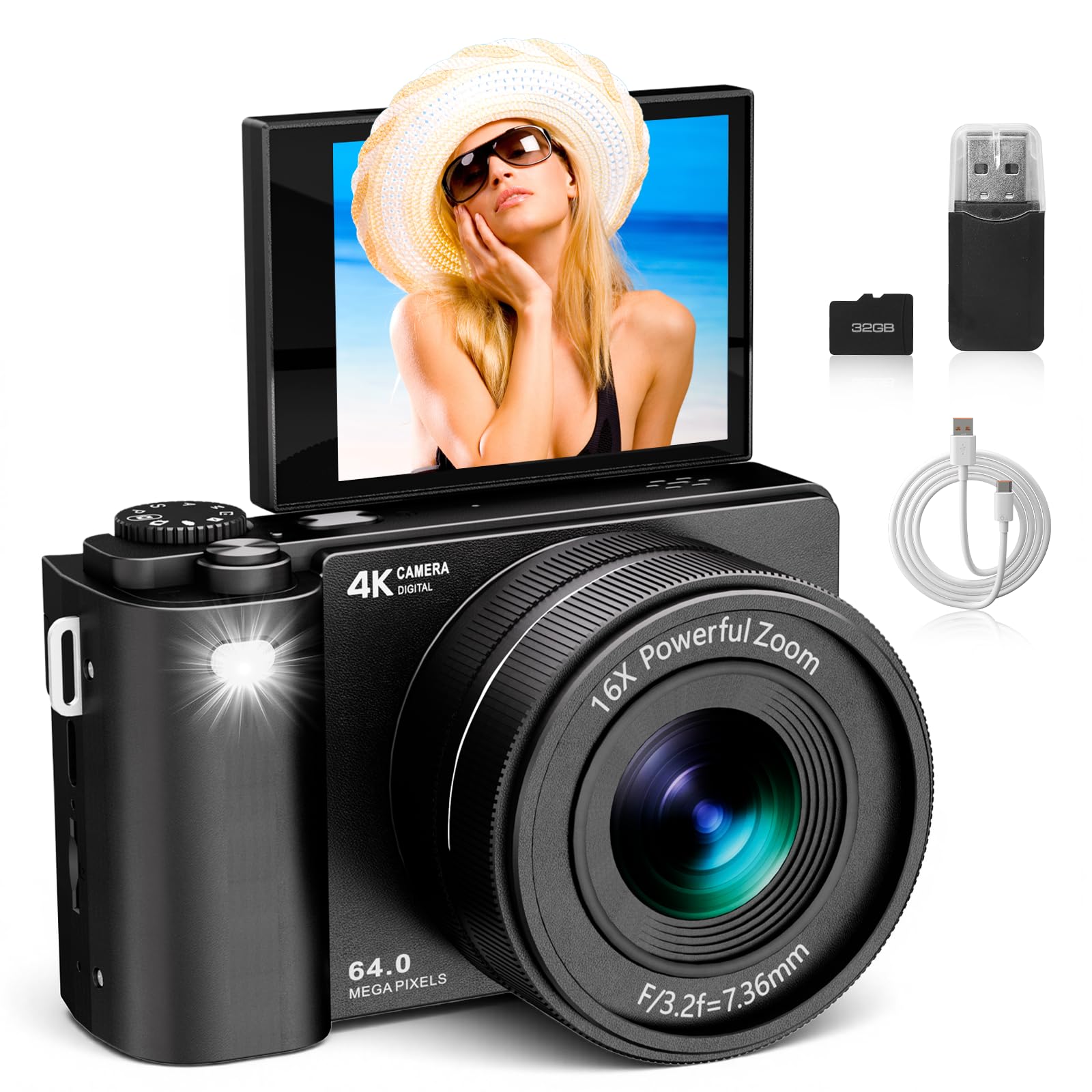 Amazon.com : ZOOTEALY 4K Digital Camera for Photography & Video