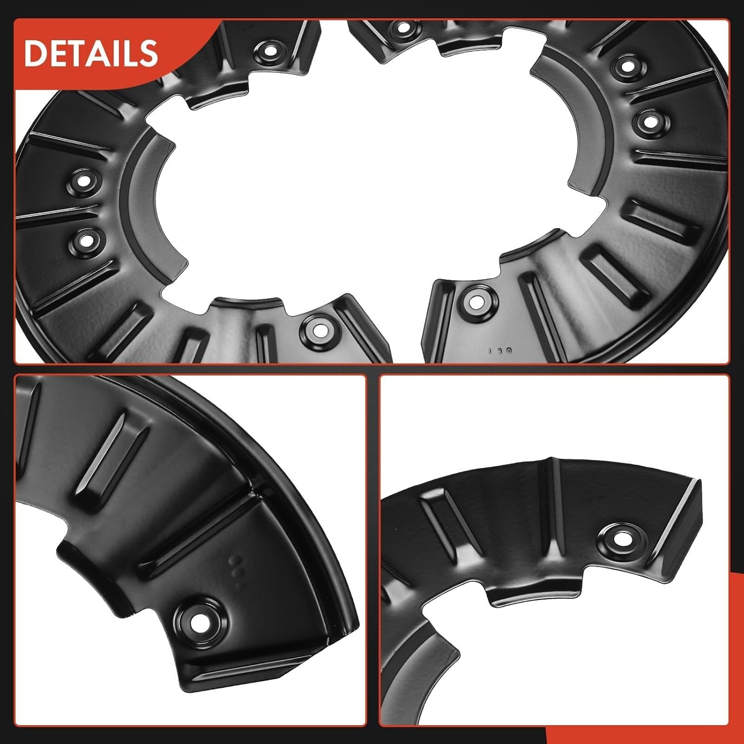 A-Premium Front Driver and Passenger Side Brake Dust Shield Compatible with Select Audi and Volkswagen Models - Q7 2007-2015, Touareg 2004-2017 - Replace# 7L0615311B, 2-PC Set