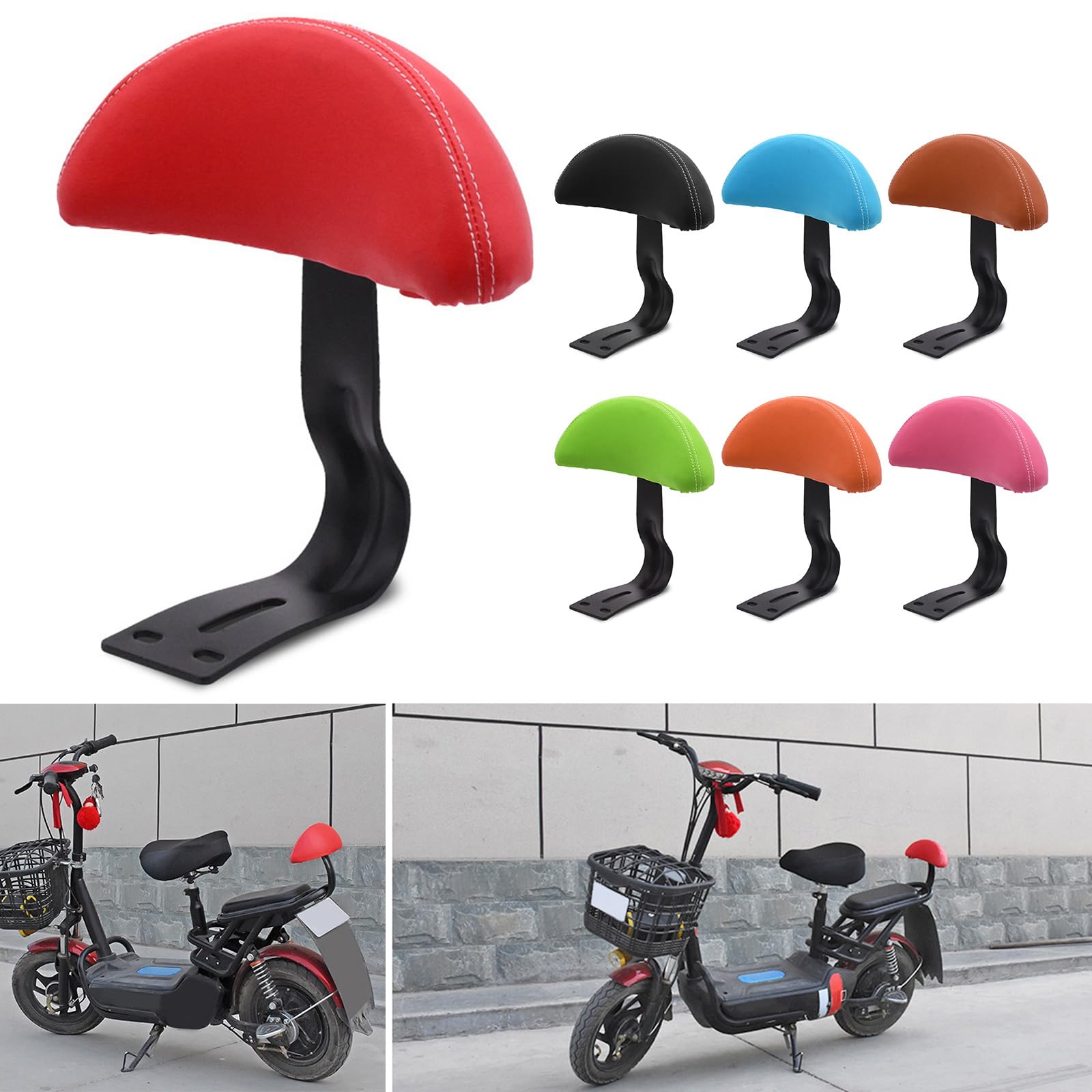 SEEOR Durability Children Bike Seats Backrest Electric Bicycles Comfortable Backrest for Comfortable Cycling Experiences