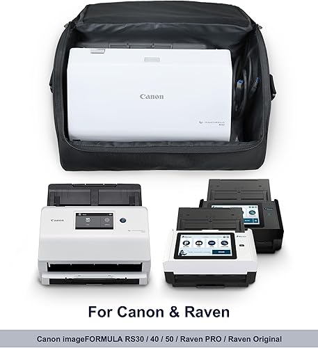 Miniatura 6 de Plustek Bolsa de transporte grande para escáner de documentos - para escáner plustek Scanner, Fujitsu Fi Series, Brother y Raven Scanner uso, a