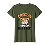 Cheetah Patterns Speed Blessed Wild Print Design T-Shirt