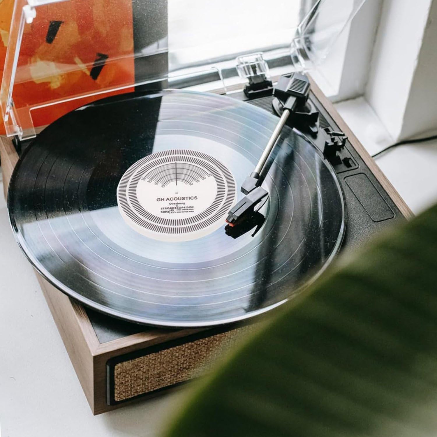 Giradischi affidabili, disco stroboscopico, stroboscopico, test, rilevamento della velocità, velocità di registrazione in vinile, disco di misurazione, durevole, facile da installare.