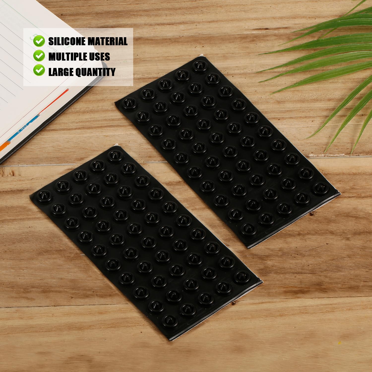 PEUTIER 100pcs Pad Snowboard Antidérapant, Pointes Auto-Adhésives Marchepied pour Snowboard Coussinet de Préhension Supplémentaire Accessoires de Ski d'hiver (Noir)