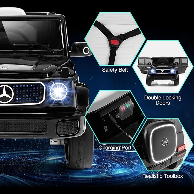 Auto eléctrico infantil Mercedes-Benz 12V con control remoto miniatura 7