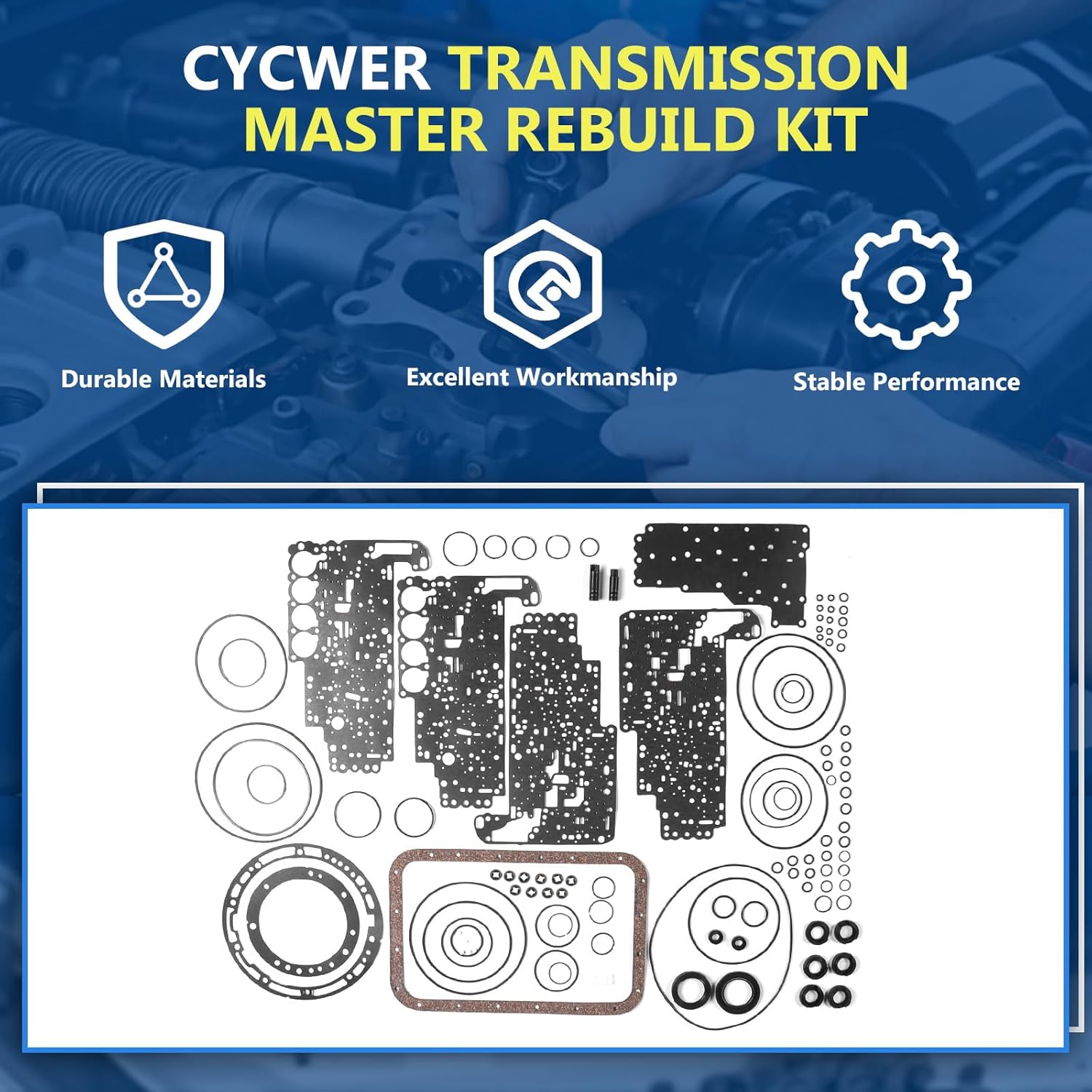 V4A51 R4A51 Transmission Overhaul Rebuild Kit Fits for 1999-2003 Montero Sport 3.0L, Fits for 1999-2004 Montero Sport 3.5L, Replace OE V4A51 R4A51