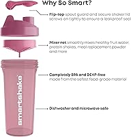 Vista 5 de Smartshake Serie Shaker Lite, Deep Rose - 33.8 fl oz.