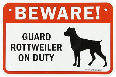 SmartSign - K-7631-Rottweiler-AL-12x18