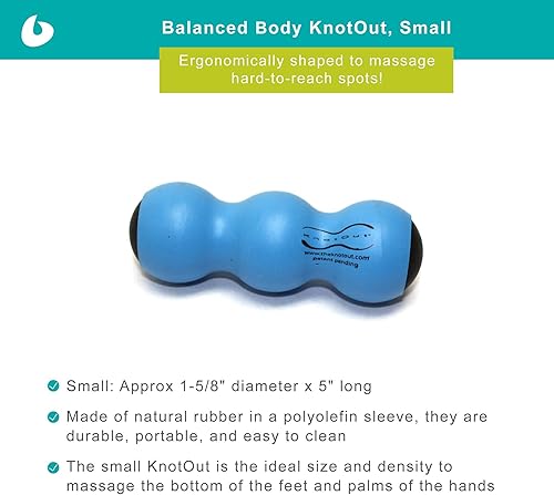 Miniatura 2 de Balanced Body KnotOut, rodillo de pilates para alivio muscular, rodillo de masaje muscular de terapia física, rodillo de tejido profundo después del