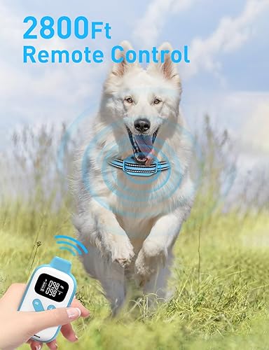 Miniatura 5 de Collar antiladridos y golpes 2 en 1 para perros, collar inteligente de entrenamiento para perros con 5 sensibilidades ajustables, collar automático