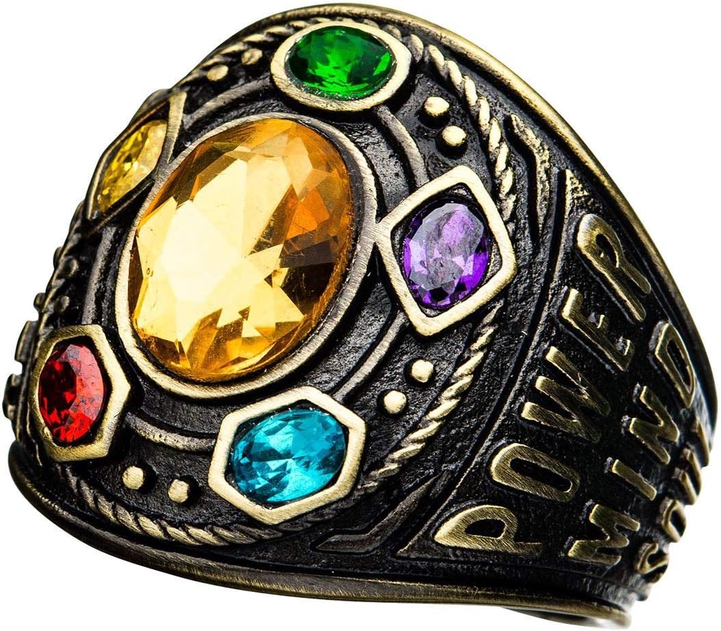 Sales One International Infinity Gauntlet Class of Infinite Power Ring (Gold Tone, 10)