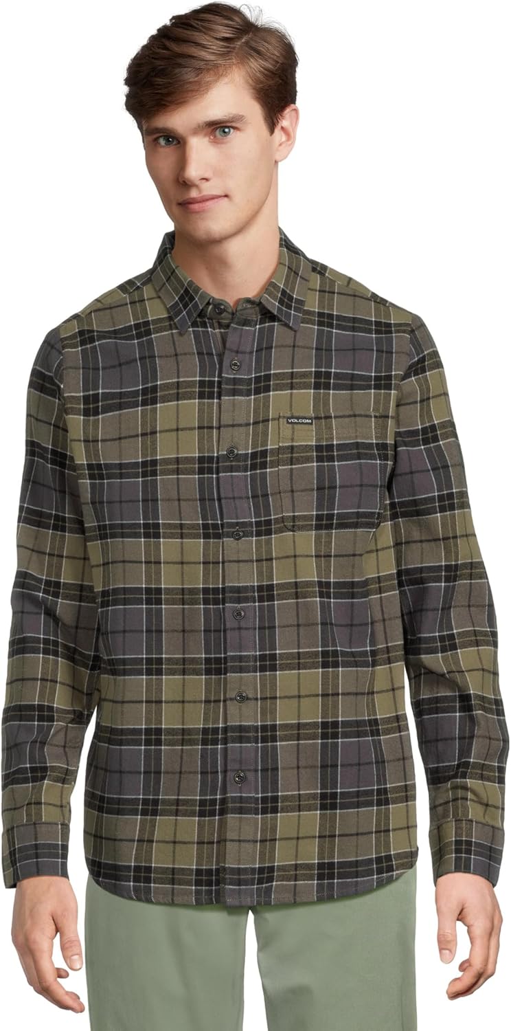 Volcom Men's Caden Plaid Long Sleeve