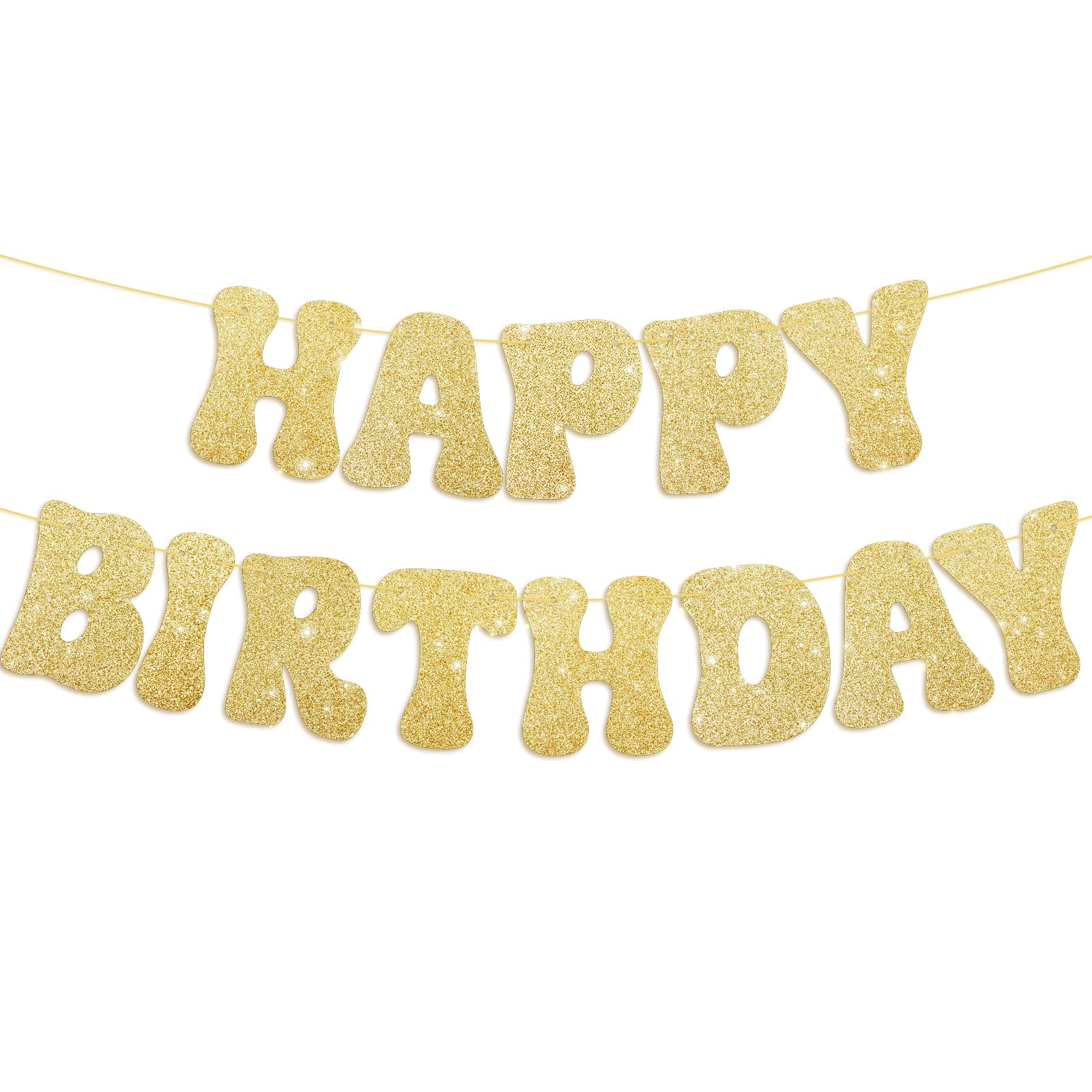 Festone Buon Compleanno Happy Birthday - Decorazione Casa Feste | Banner Con Spago, Colore Pastello - Foto 6