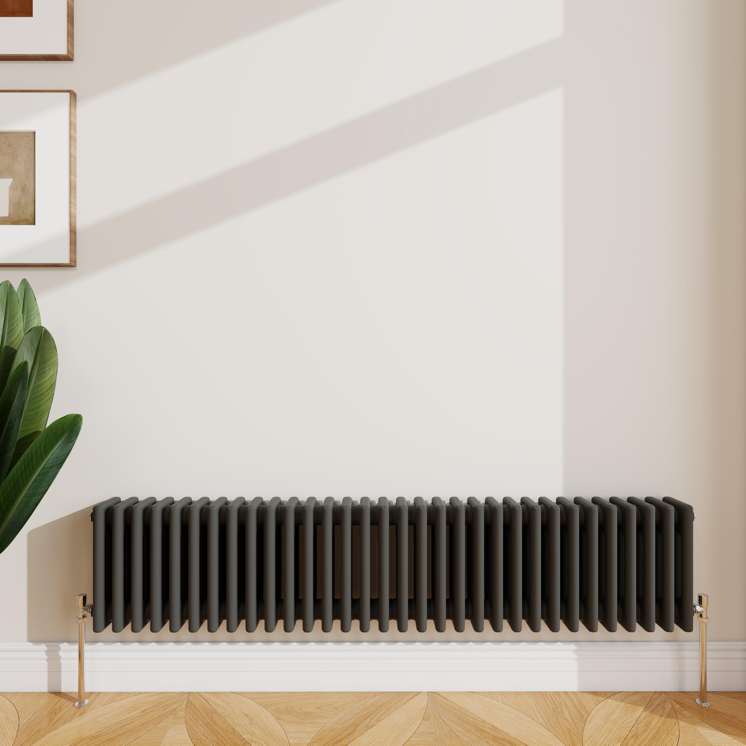 SLINE SANITARY 300x1460mm Anthracite 3 Column Radiator