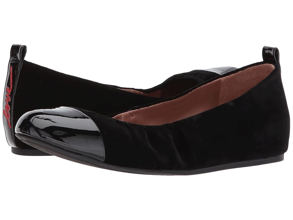 

ED Ellen DeGeneres Lilliane2 (Black Velvet/Patent PU) Women's Lace up casual Shoes