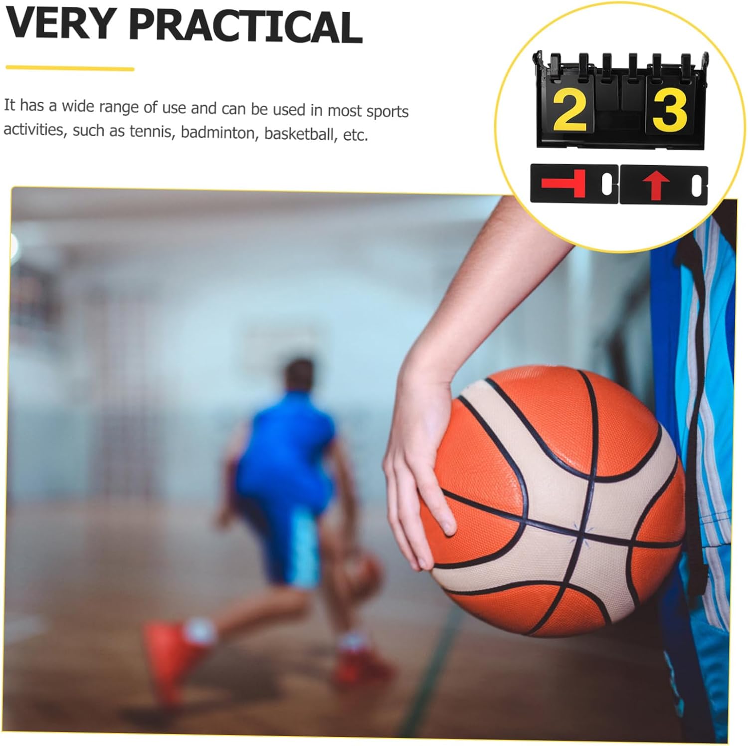 Reusable Scoreboard Competition Scoreboard Basketball Game Scorekeeper
