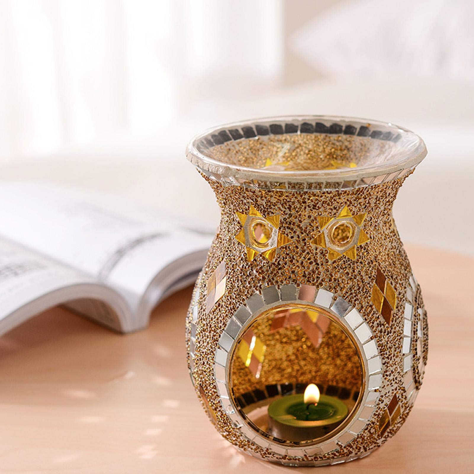 Keramik Duftlampe Mit Teelicht – Aromalampe Für ätherische Öle & Räucherwerk | Stilvolles Räucherstövchen