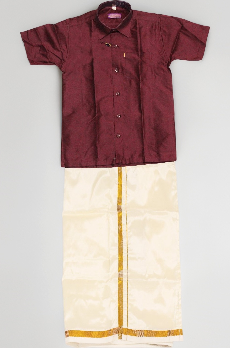 Thala - Thalapathy Boy's Shirt/Dhoty Regular Fit